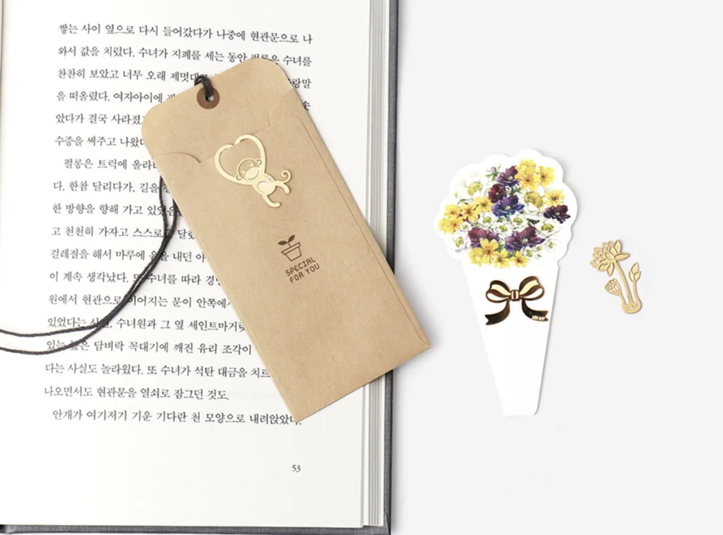 Gold Plated Tag Bookmark