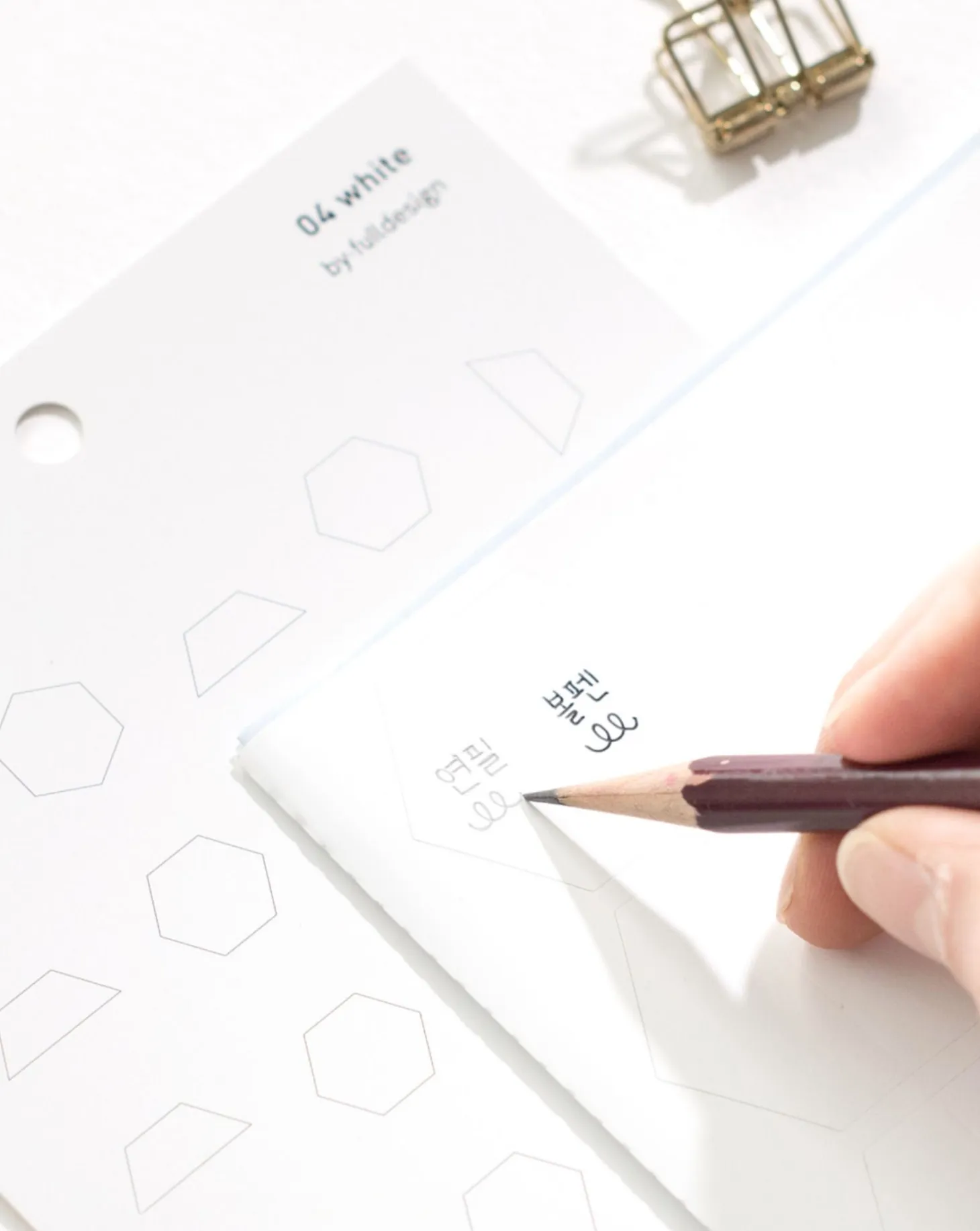 Hexagon Removable Index Sticker