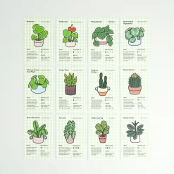 Houseplant 2026 Monthly Stationery Gift Set (7pcs)