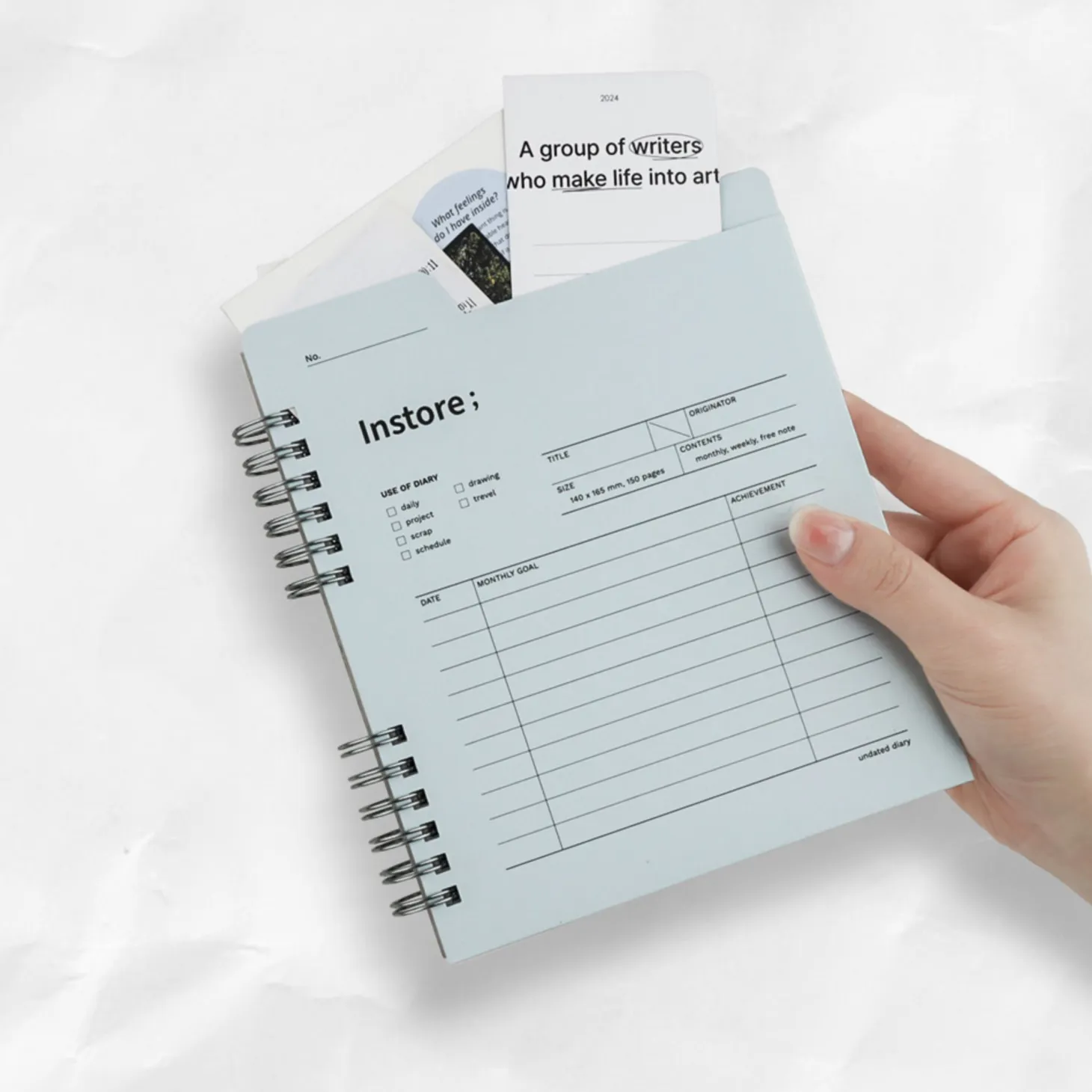 In Store Semi Year Weekly Planner