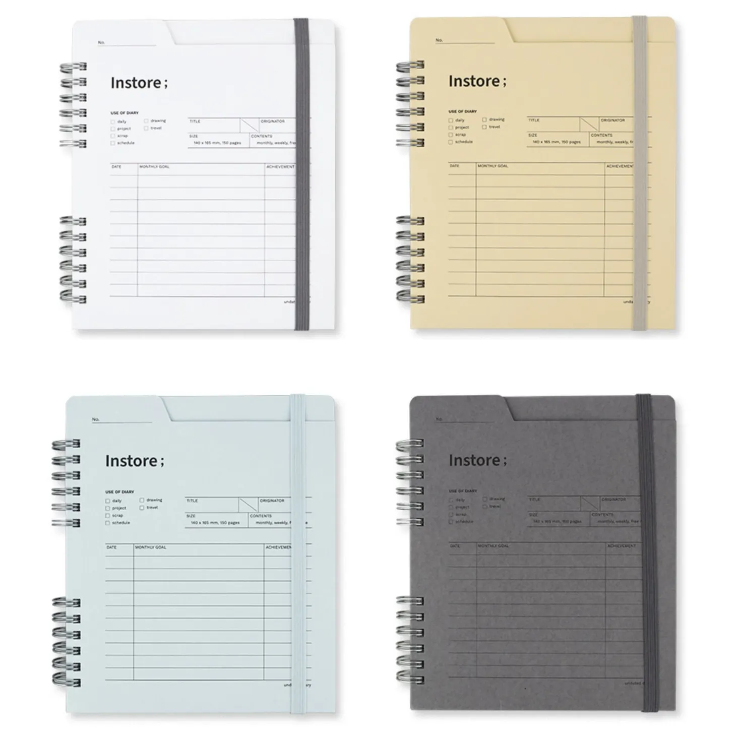 In Store Semi Year Weekly Planner