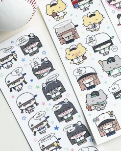 Kawaii Baseball Girls Sticker