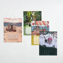 2026 Lana & Tuxedo Cat Wall Calendar