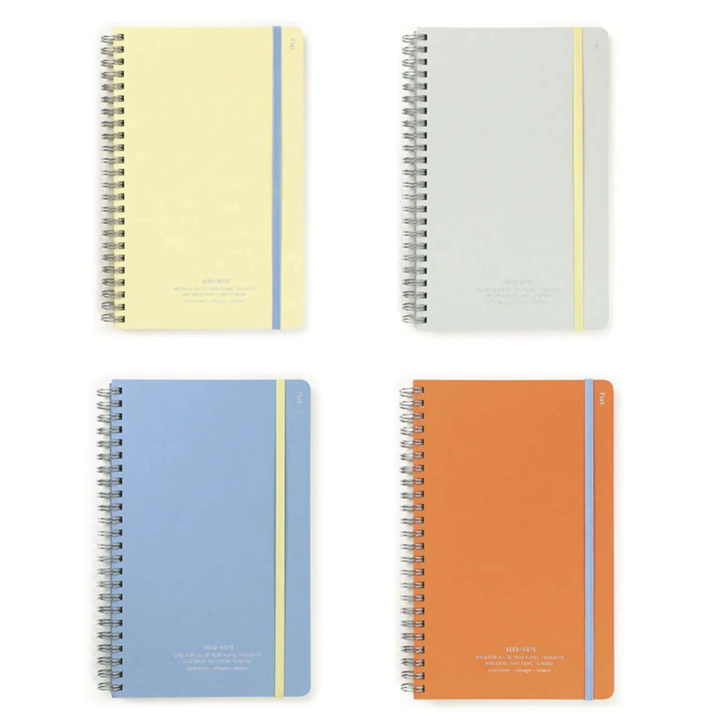 Large Eco Friendly Flat Plain Notebook