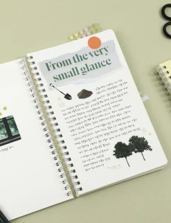 Large Eco Friendly Flat Plain Notebook