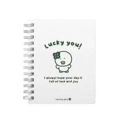 Lucky Friends Mini Spiral Lined Notebook v2