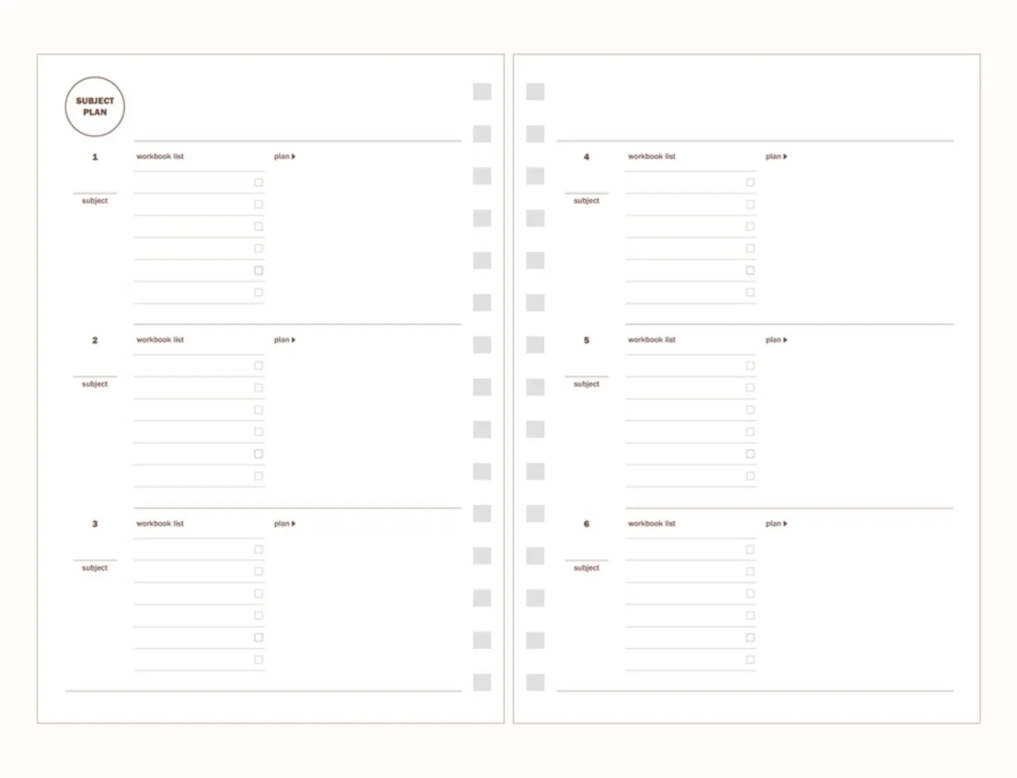 30 Min Study Planner