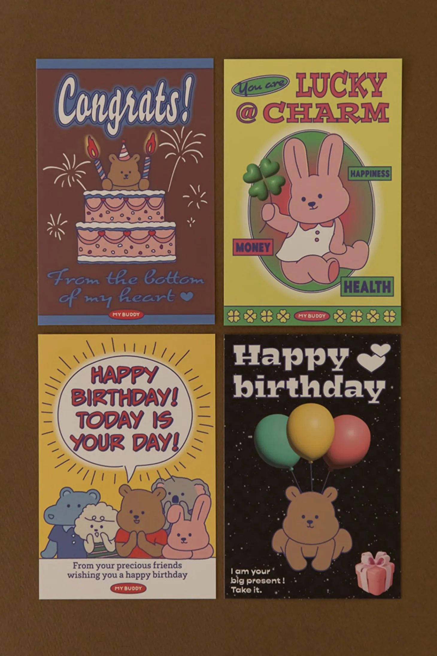 My Buddy Illustration Postcard v1