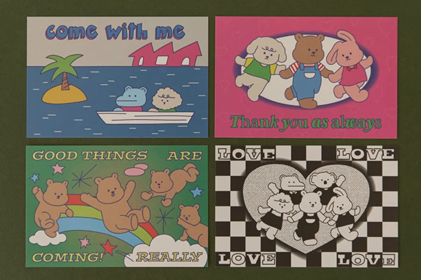 My Buddy Illustration Postcard v1