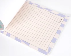 Pastel Pattern Letter Notepad