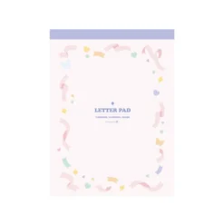 Pastel Pattern Letter Notepad