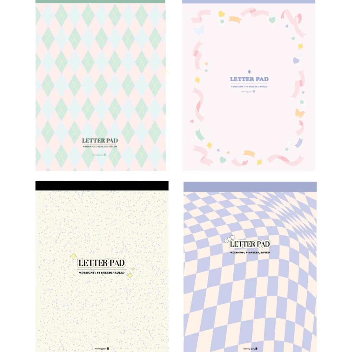 Pastel Pattern Letter Notepad