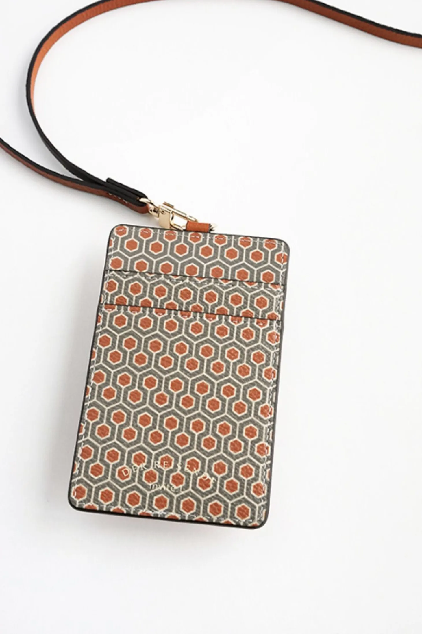 Pattern Card Holder & Neck Strap Set