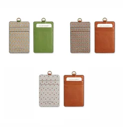 Pattern Card Holder & Neck Strap Set