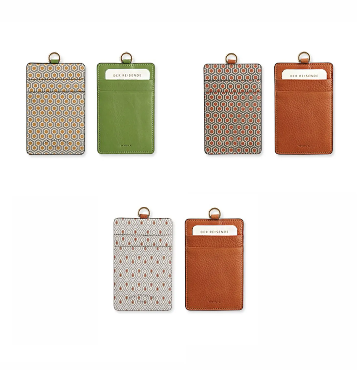 Pattern Card Holder & Neck Strap Set