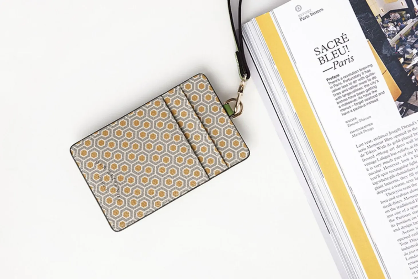 Pattern Card Holder & Neck Strap Set