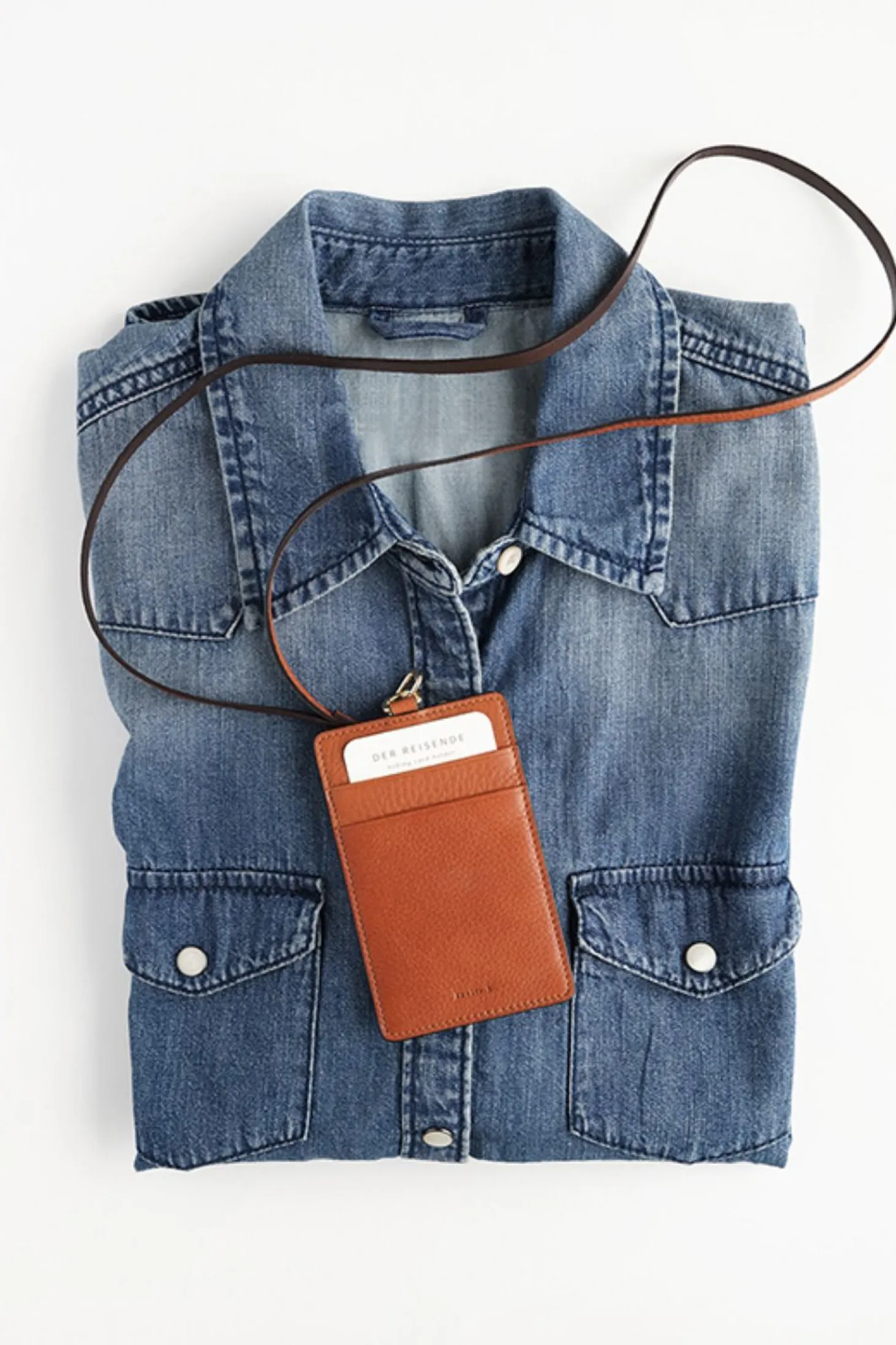 Pattern Card Holder & Neck Strap Set