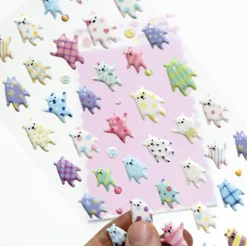 Patterned Bear Deco Sticker