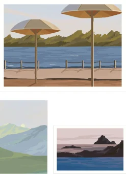 15pcs Afterglow Deco Paper Set