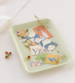 6pcs Afterglow Square Removable Sticker Set