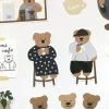 28pcs Bear Cafe Tour Sticker Set