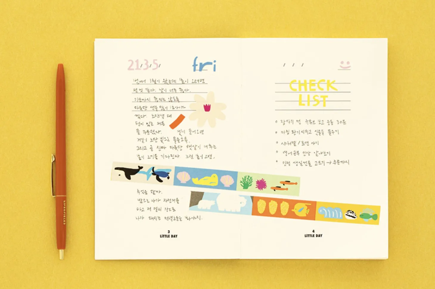 10pcs Colorful Typography Sticker Set