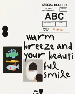 10pcs Colorful Typography Sticker Set