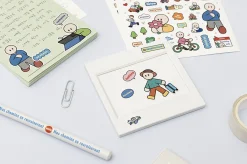 6pcs Daily Point Removable Sticker Set