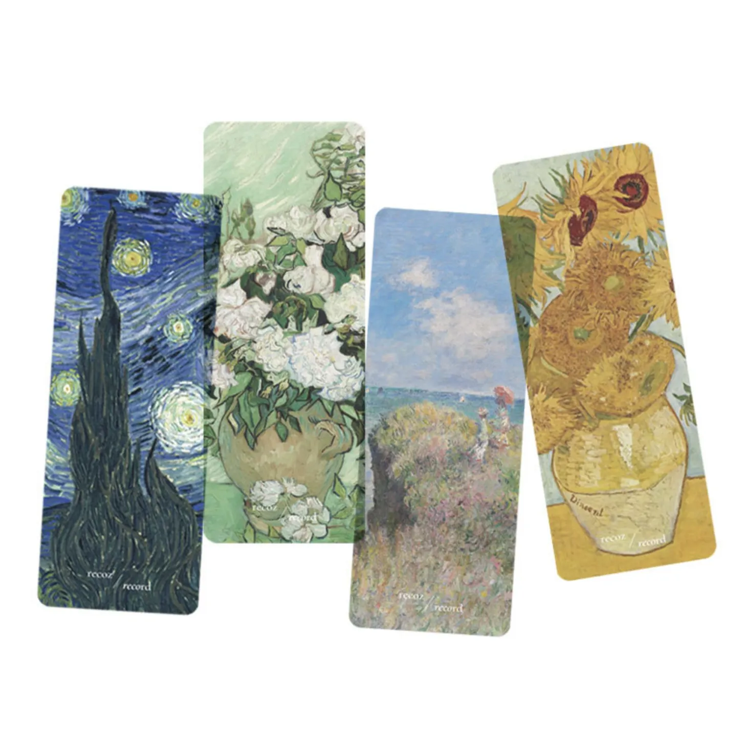 4pcs Gogh & Monet Bookmark Set