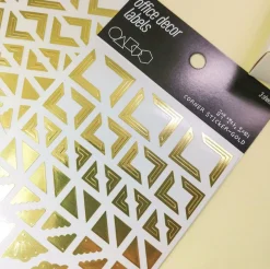 3pcs Gold Foil Corner Sticker Set