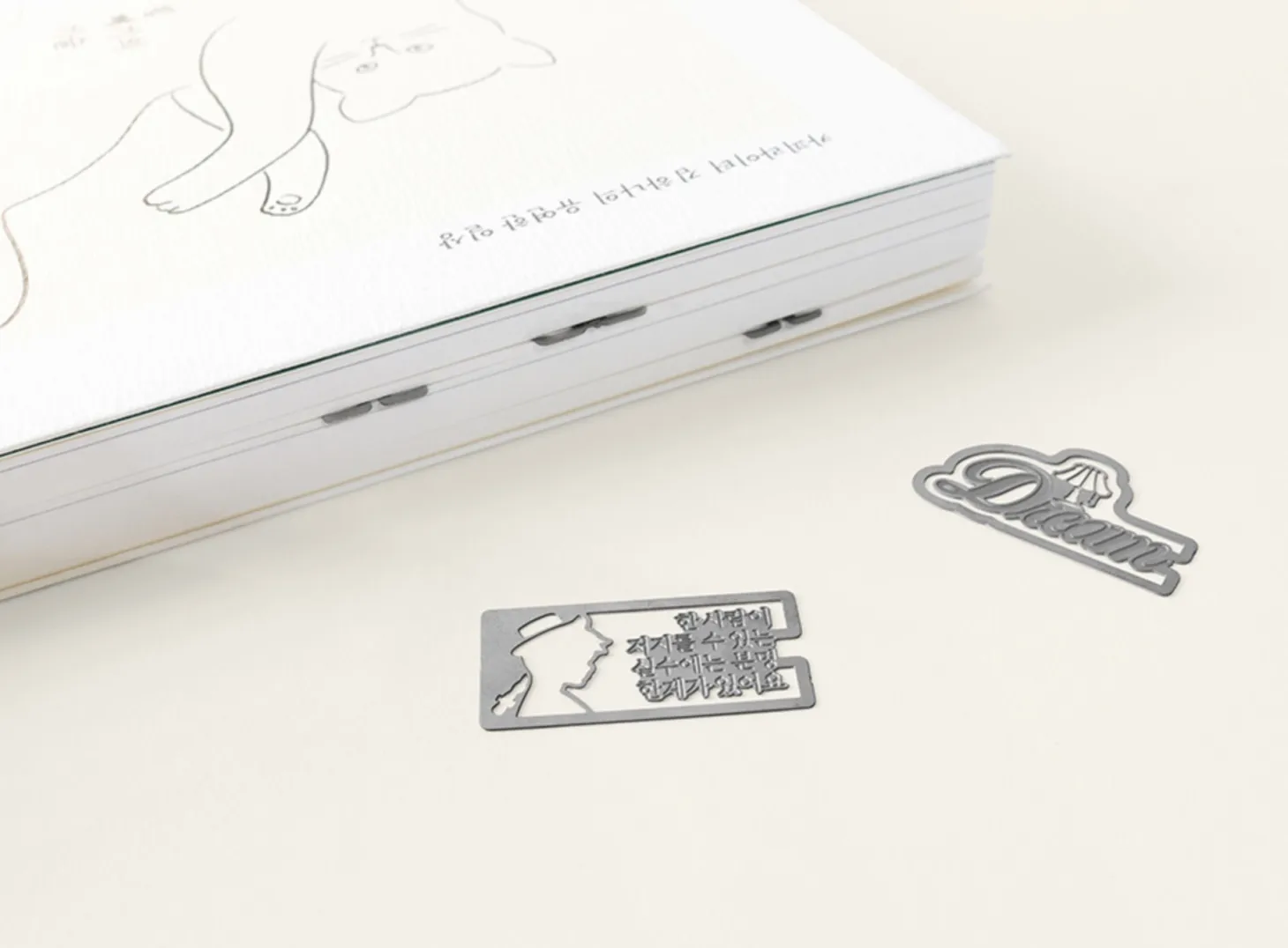 5pcs Literature Tin Bookmark Set