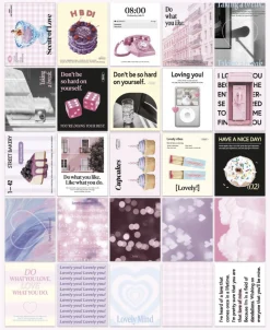 50pcs Moodscape Background Sticker Set