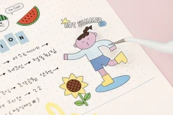 6pcs Palette Daily Sticker Set