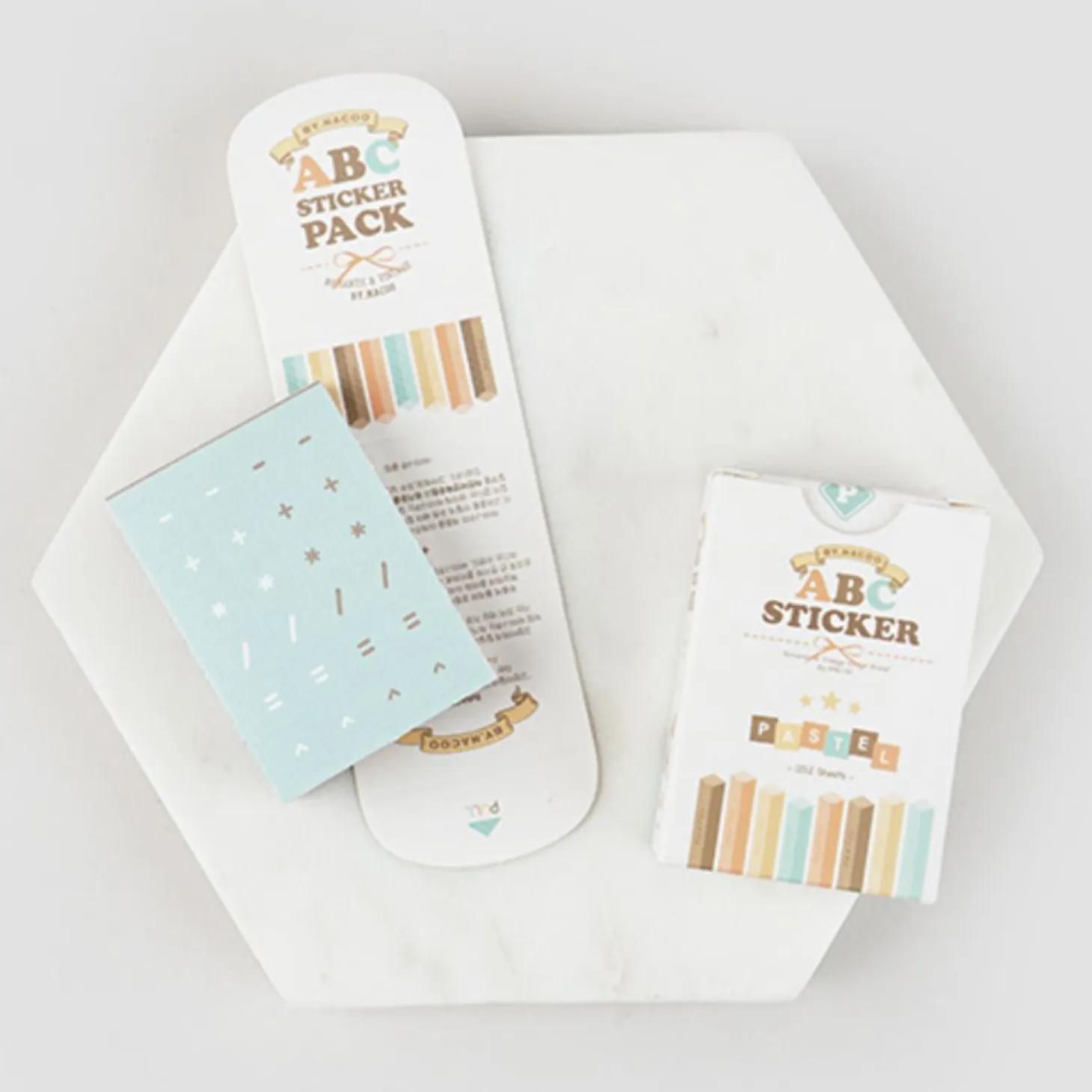 1152pcs Pastel Alphabet Sticker Set