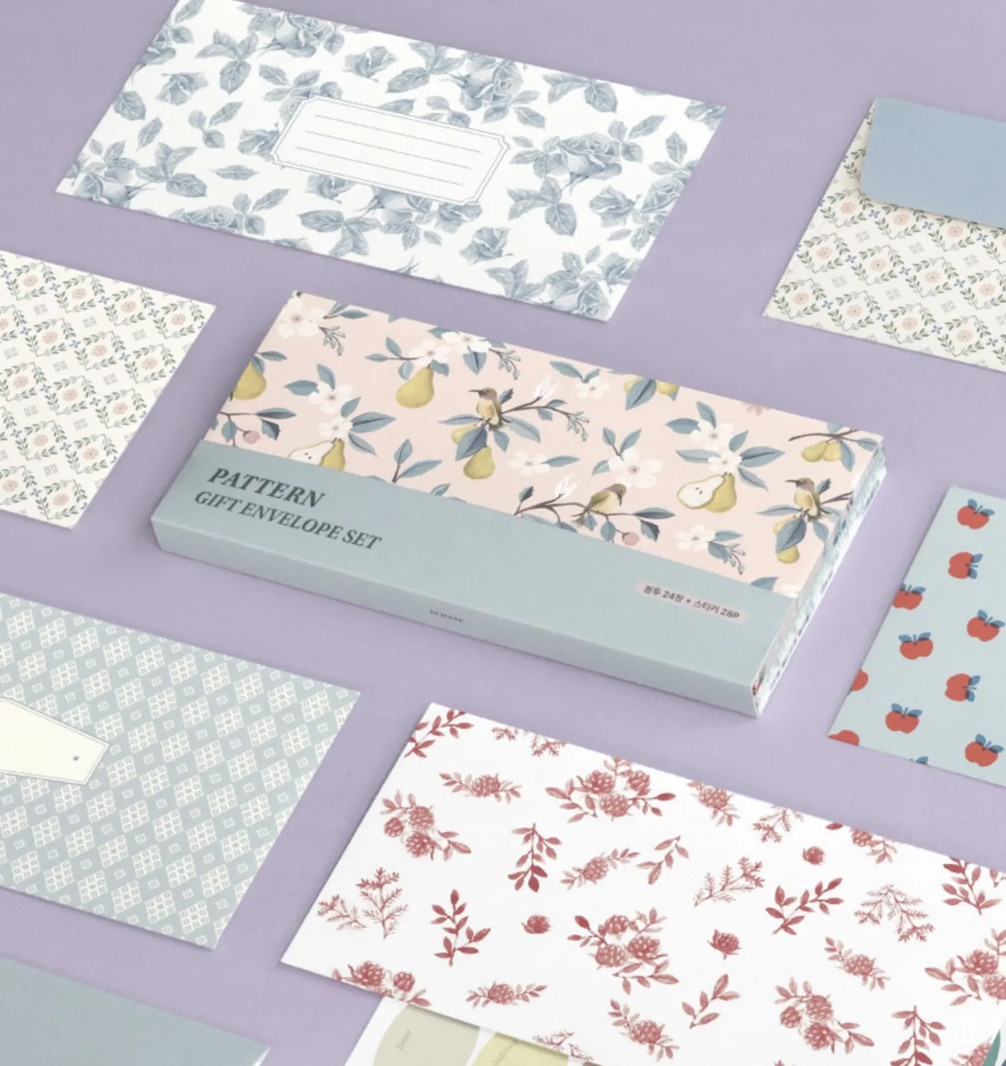 24pcs Pattern Gift Envelope Set