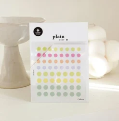 3pcs Pop Plain Deco Sticker Set
