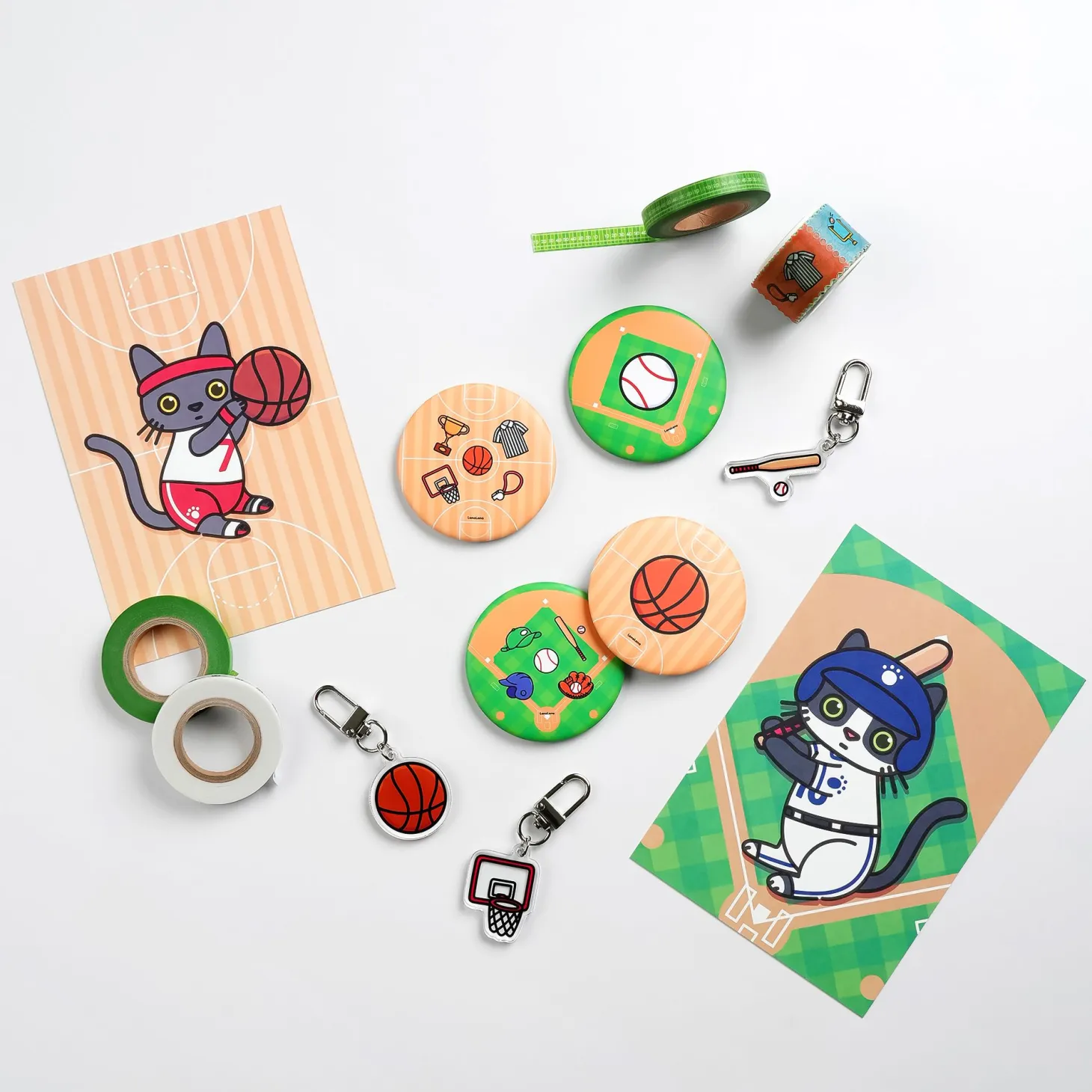 2pcs Sports Slim Masking Tape Set