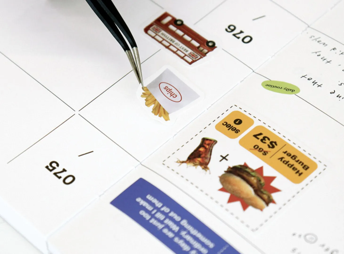 10pcs Storage Magazine Sticker Set