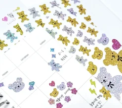 3pcs Twinkle Bears Hologram Sticker Set
