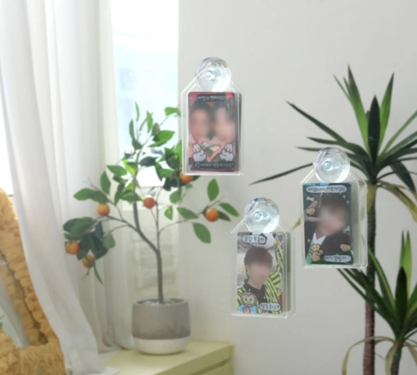 3pcs Window Attachable Instax Mini Photo 1 Pocket