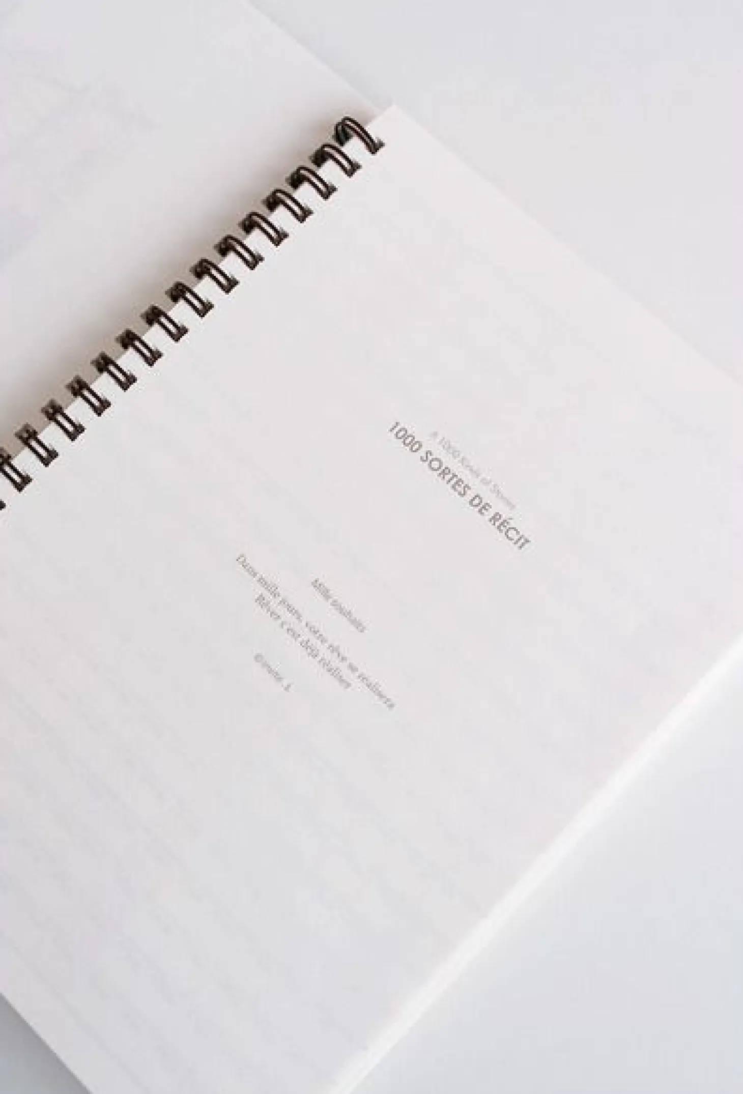 1000 Plans Notebook
