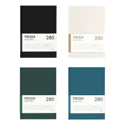 Prism B6 280p Hardcover Grid Notebook v3