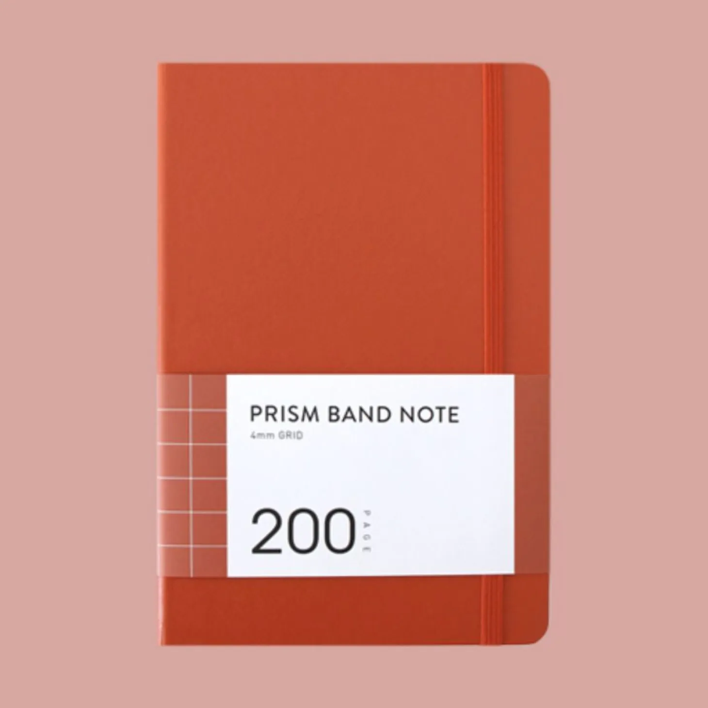 Prism 200p Hardcover Band Grid Notebook