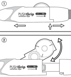 PushGrip Retractable White Correction Tape Refill