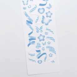 Rainbow Check Confetti Slim Sticker