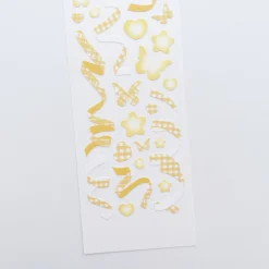 Rainbow Check Confetti Slim Sticker