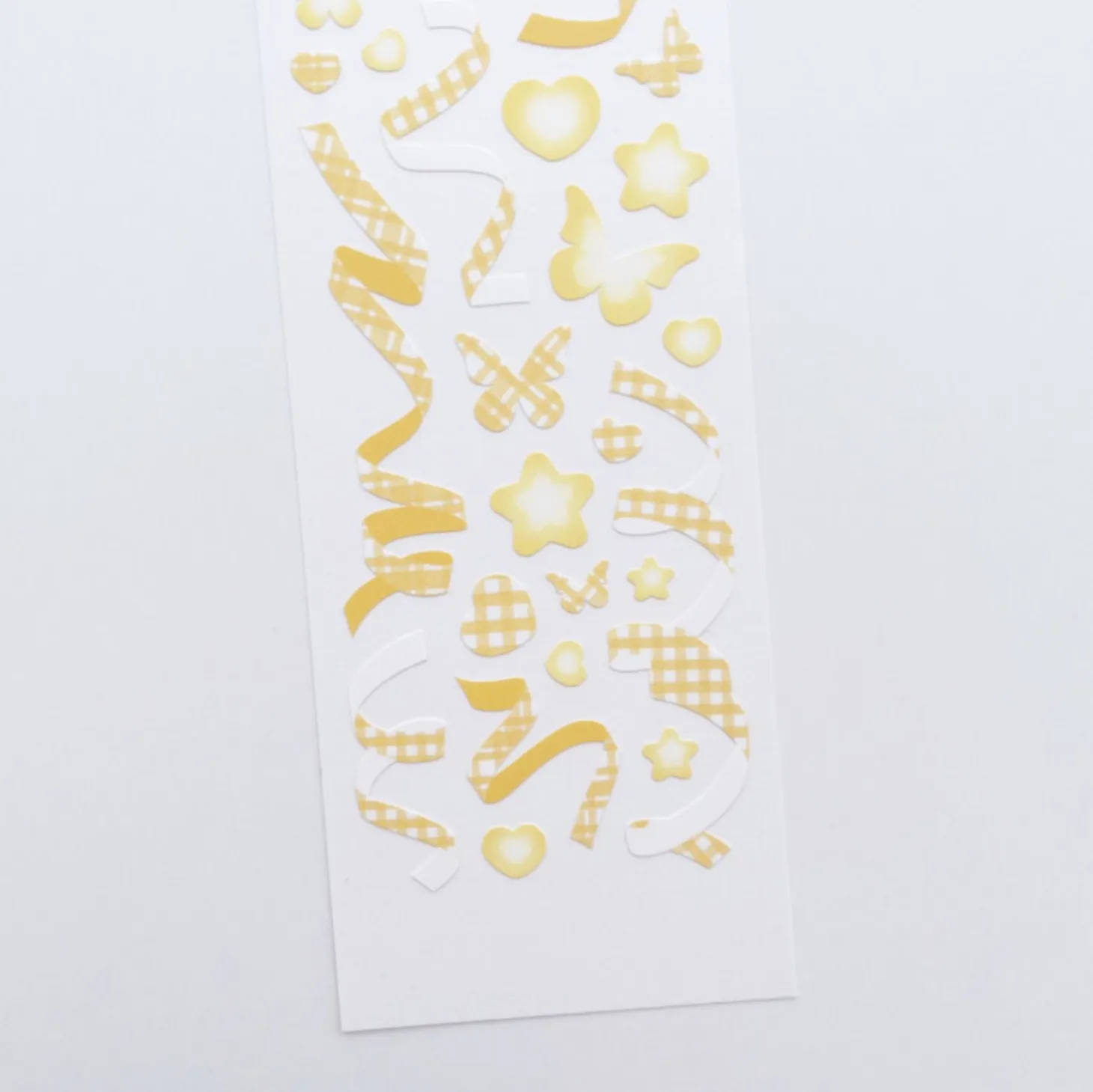 Rainbow Check Confetti Slim Sticker
