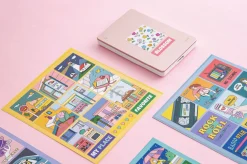 Retro Square Point Deco Sticker