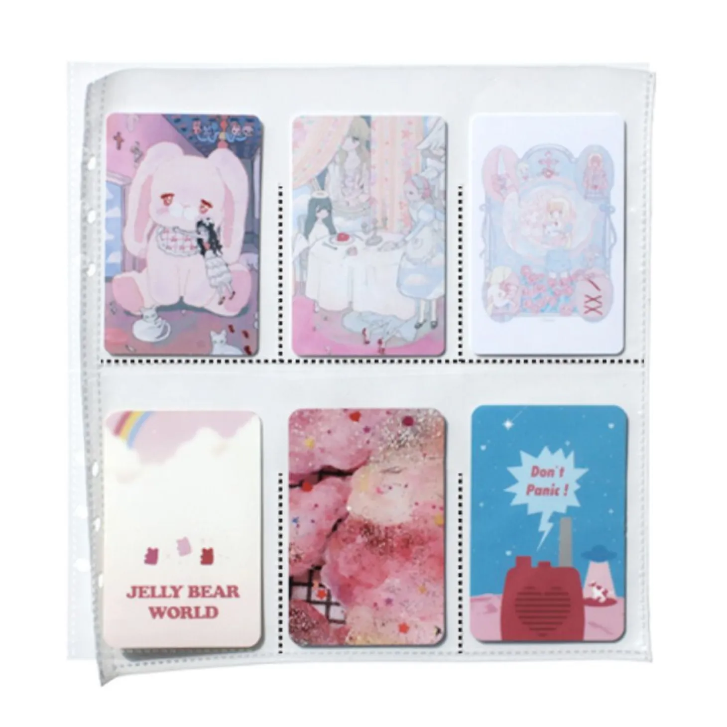 6 Ring A5 Wide Double-sided Pocket Refill
