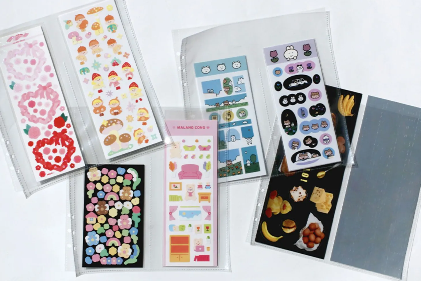 6 Ring A5 Wide Double-sided Pocket Refill